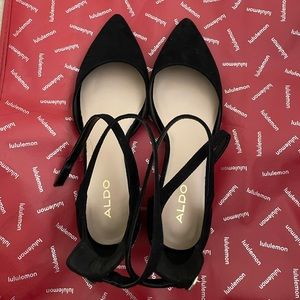 ALDO ankle strap block heels